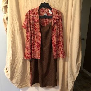 Liz Claiborne 2 piece skirt set size 18